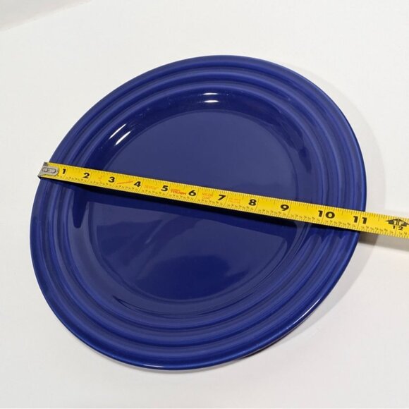 Pier 1 New Essentials Azure Blue Brazil Ironstone 11" Dinner Plate - Picture 5 of 7
